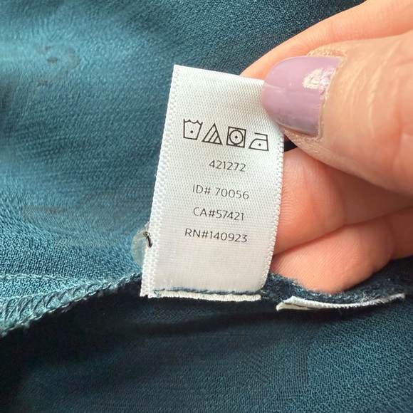 LOFT Black Long Sleeve Boxy Blouse - Picture 7 of 9